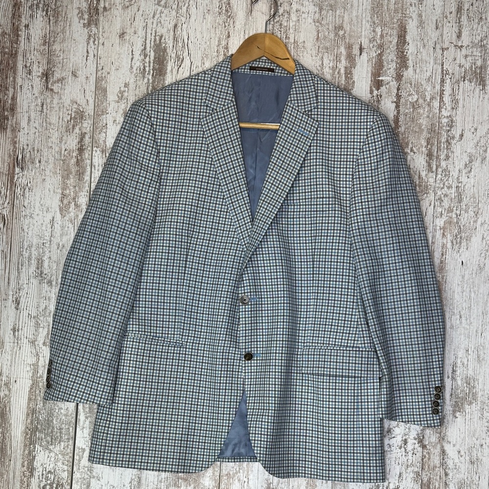 Peter Millar Twill 100% Wool Sport Coat Sz 44R